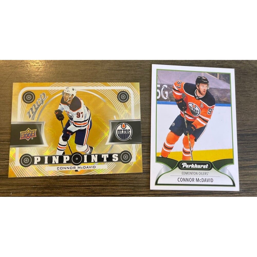 Connor McDavid Oilers card lot of 2